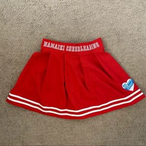 Namaiki red cheer skirt